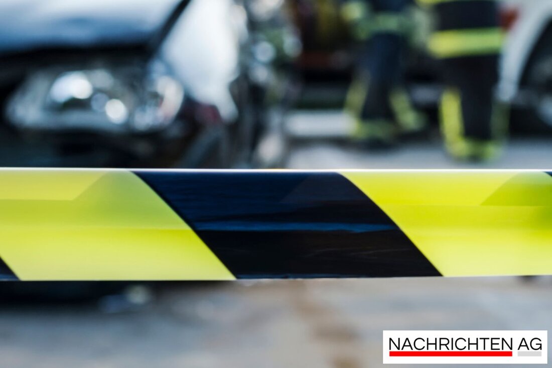Schwerer Unfall auf der A95 bei München-Sendling: Zwei Autos kollidieren, vier Personen verletzt, Feuerwehr im Einsatz.